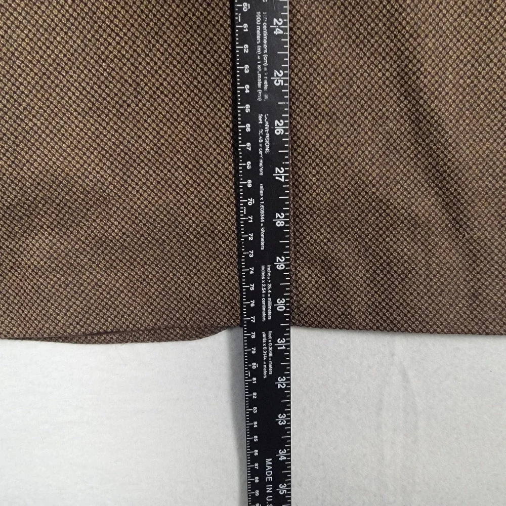 Ermenegildo Zegna 15 Milmil 15 Sport Coat Mens Brown Weave Wool Blazer Swiss